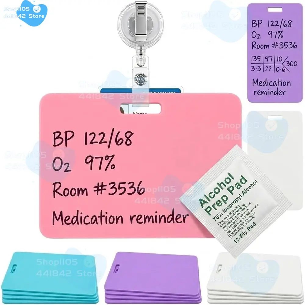 2026 New Erasable Badge Sticky Notes Reusable Silicone Badge Buddy Ballpoint Pen Write & Wipeable Notepad for Nurses
2026 New Erasable Badge Sticky Notes Reusable Silicone Badge Buddy Ballpoint Pen Write & Wipeable Notepad for Nurses