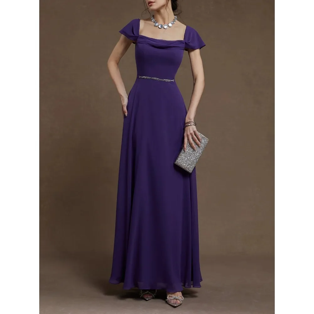 Customized Beaded Mother of Birde Dresses 2026 for Women Wedding Square Neck Elegant Evening Dress Navy Blue Prom Party Gowns
Customized Beaded Mother of Birde Dresses 2026 for Women Wedding Square Neck Elegant Evening Dress Navy Blue Prom Party Gowns