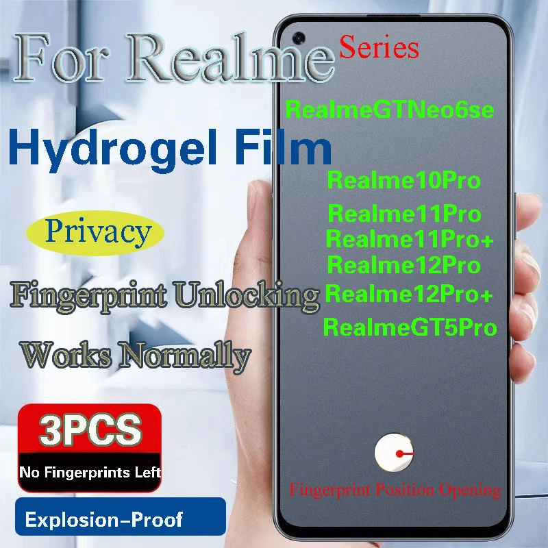 Realme12Pro + Защитная пленка для экрана для Realme GTNeo6se 11Pro + Гидрогелевая пленка Realme10Pro защита от отпечатков пальцев разблокировка
Realme12Pro + Защитная пленка для экрана для Realme GTNeo6se 11Pro + Гидрогелевая пленка Realme10Pro защита от отпечатков пальцев разблокировка
