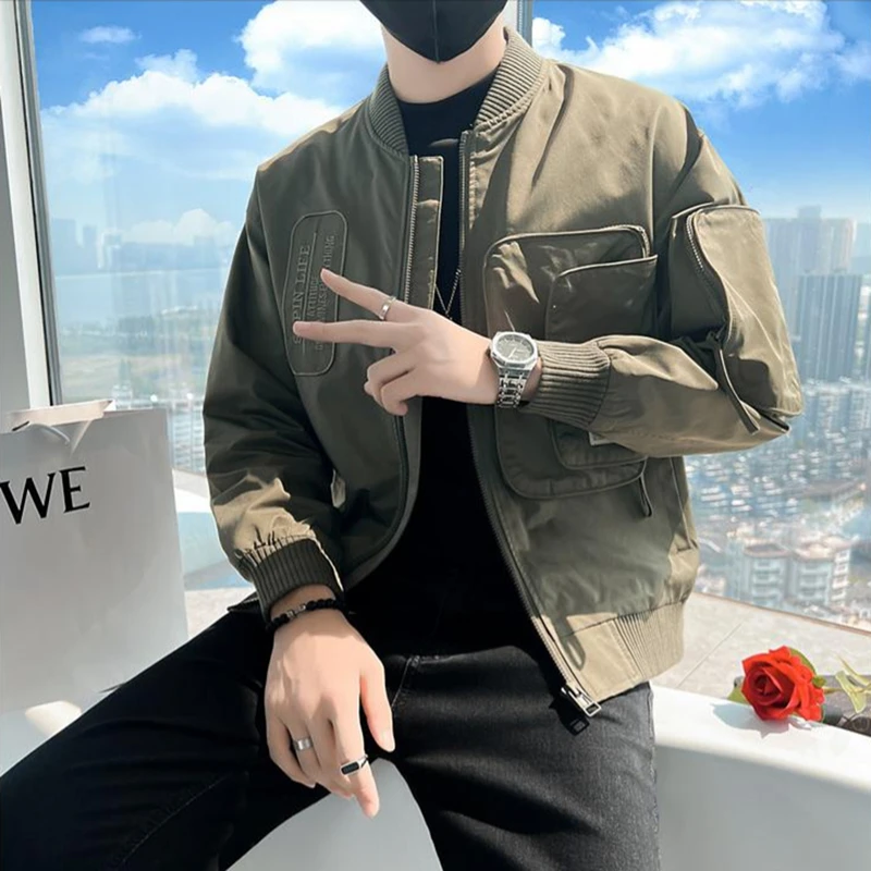 Fall Winter Men's Faion Outerwear Cool Street Sle Motorcycle Baseball Jaet American Workwear Pilot Jaet Loose Fit You...
Fall Winter Men's Faion Outerwear Cool Street Sle Motorcycle Baseball Jaet American Workwear Pilot Jaet Loose Fit You...