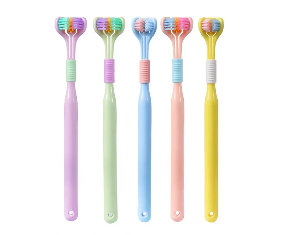3D Stereo Three-Sided Toothbrush Ultra Fine Soft Hair Adult Toothbrush Tongue Scraper Deep Cleaning Health Oral Care Teeth Brush
3D Stereo Three-Sided Toothbrush Ultra Fine Soft Hair Adult Toothbrush Tongue Scraper Deep Cleaning Health Oral Care Teeth Brush