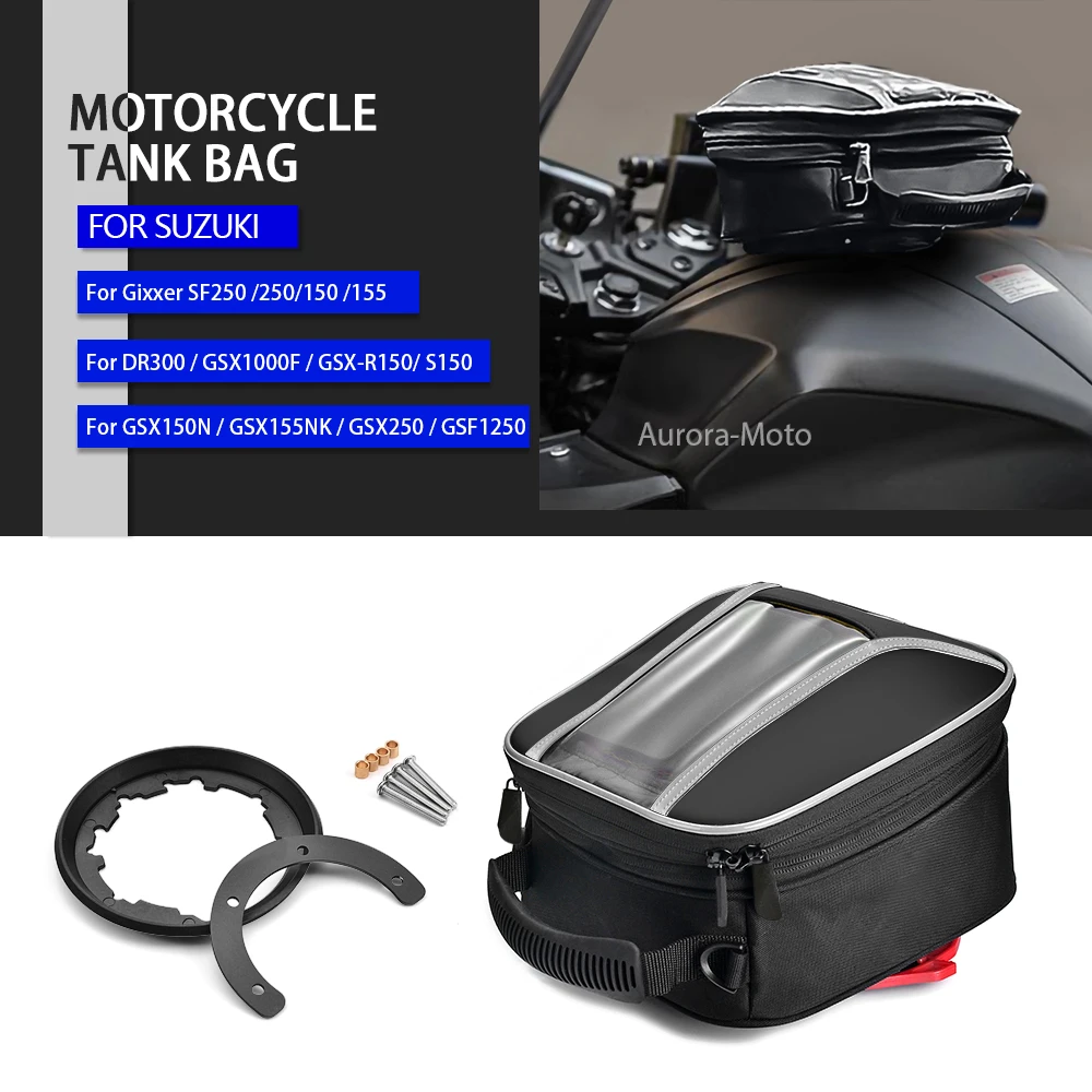 Motorcycle Navigation Fuel Tank Bag Flange For Suzuki GSX150N GSX250 GSF1250 DR300 GSX1000F Gixxer SF250
Motorcycle Navigation Fuel Tank Bag Flange For Suzuki GSX150N GSX250 GSF1250 DR300 GSX1000F Gixxer SF250