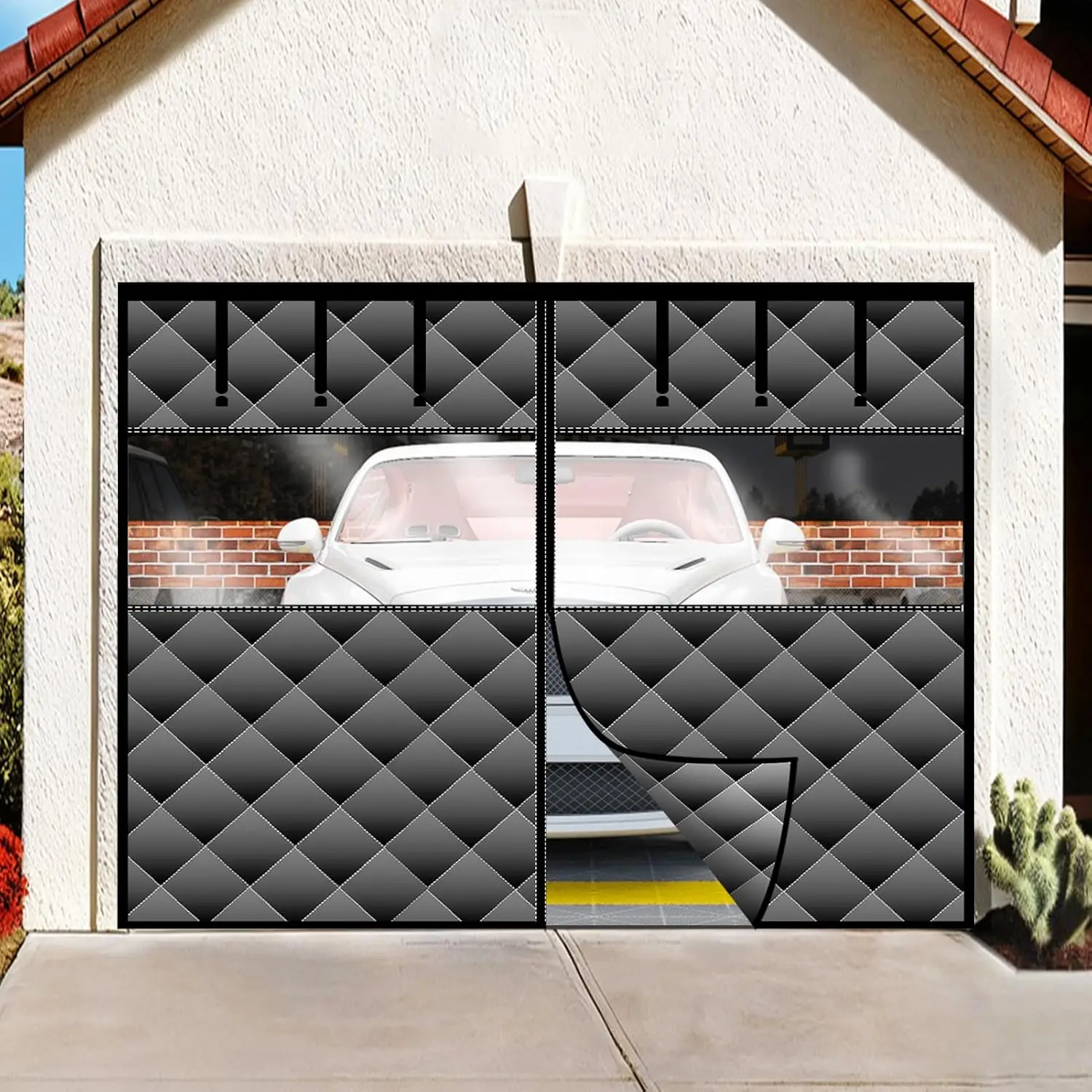 Magnetic Thermal Door Curtain with Detachable Windows, Thick Polyester & Oxford Fabric, Windproof Screen for Doors Up to 9x7 FT
Magnetic Thermal Door Curtain with Detachable Windows, Thick Polyester & Oxford Fabric, Windproof Screen for Doors Up to 9x7 FT