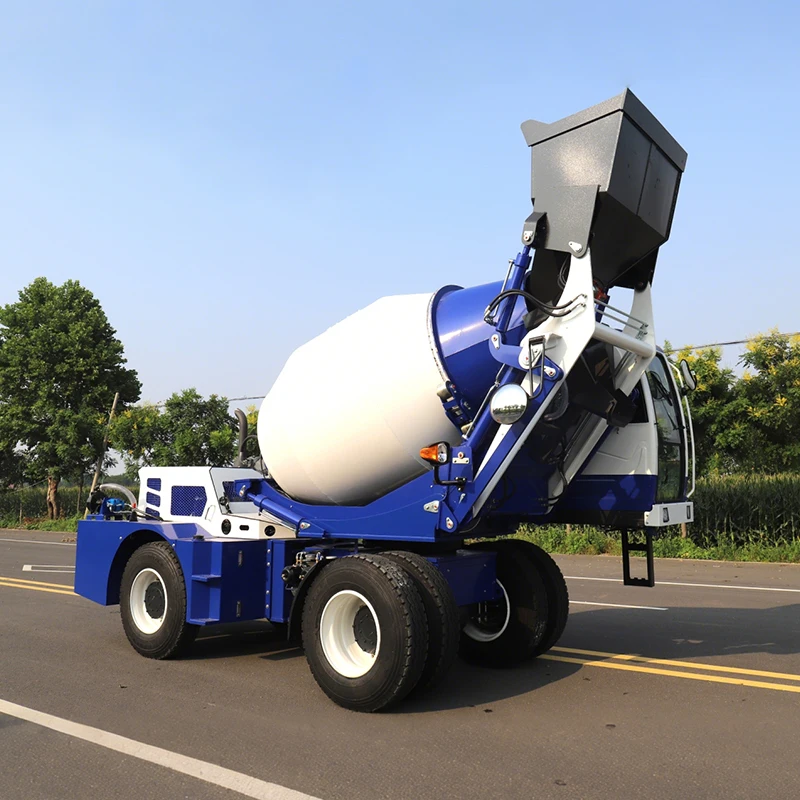 CE Certificated self loading 4WD small concrete mixer concrete mixer machines for sale
CE Certificated self loading 4WD small concrete mixer concrete mixer machines for sale