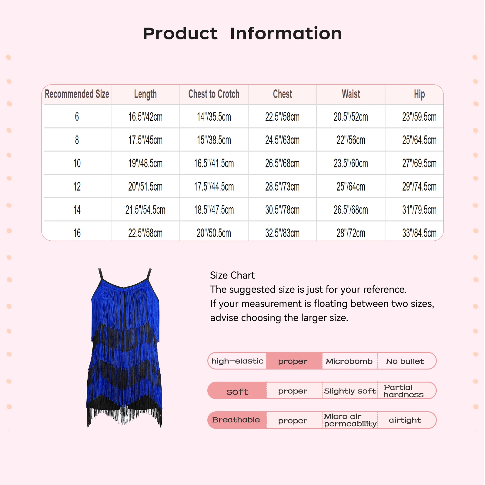 Kids Girls Latin Jazz Dance Fringe Bodysuit Dress Sleeveless Color Block Tassels Leotards Dress for Tango Rumba Salsa Cha-cha
Kids Girls Latin Jazz Dance Fringe Bodysuit Dress Sleeveless Color Block Tassels Leotards Dress for Tango Rumba Salsa Cha-cha
