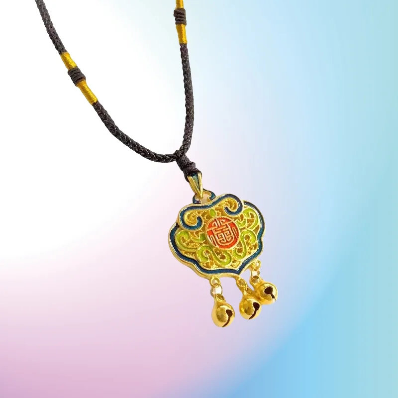 NEW 9999 Real Gold 24K Tianguan Blessing Series Gold Retro Ethnic Style Burning Blue Abacus Pendant Male and Female Abacus
NEW 9999 Real Gold 24K Tianguan Blessing Series Gold Retro Ethnic Style Burning Blue Abacus Pendant Male and Female Abacus