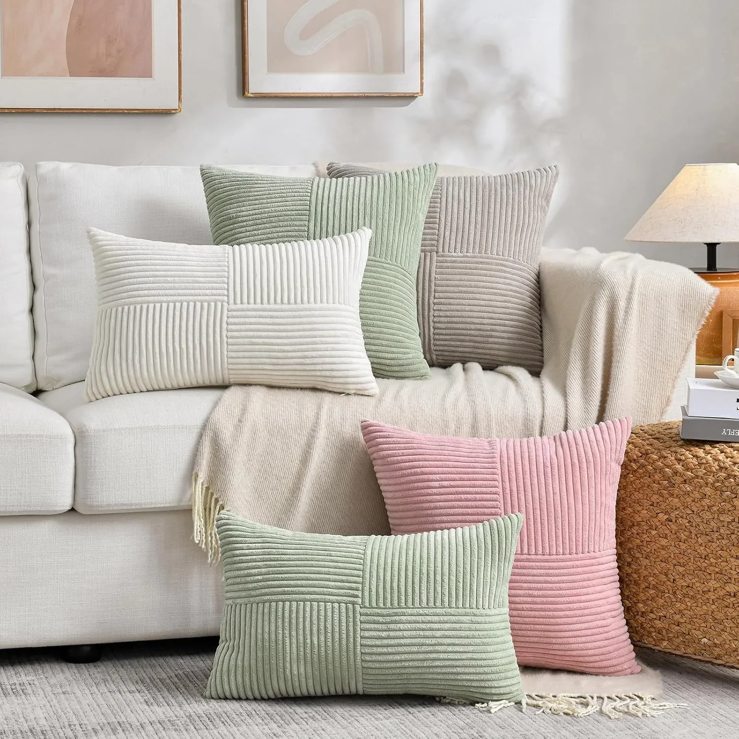 Spring Textured Lumbar Pillow Case for Sofa - 50x50CM Pink Bohemian Farmhouse Style Living Room Decor
Spring Textured Lumbar Pillow Case for Sofa - 50x50CM Pink Bohemian Farmhouse Style Living Room Decor
