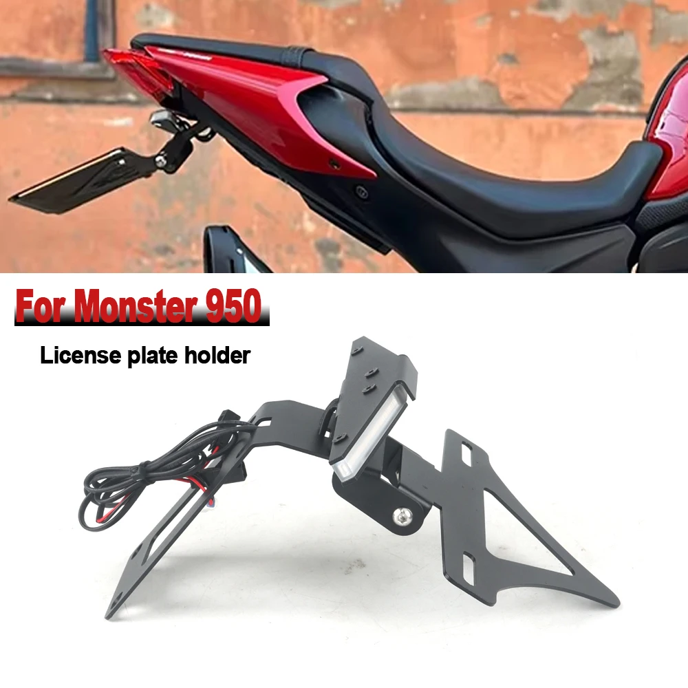 For Ducati Monster 950 New Accessories Rear Short Tail LED Light Tidy Fender Eliminator License plate holder bracket 2021-2022
For Ducati Monster 950 New Accessories Rear Short Tail LED Light Tidy Fender Eliminator License plate holder bracket 2021-2022