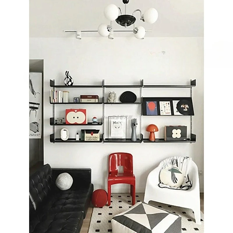Dining Room Living Room Wall Wall Hanging Baffle Shelf Black Multi-layer Bookshelf Medieval Suspended Metal Wall
Dining Room Living Room Wall Wall Hanging Baffle Shelf Black Multi-layer Bookshelf Medieval Suspended Metal Wall