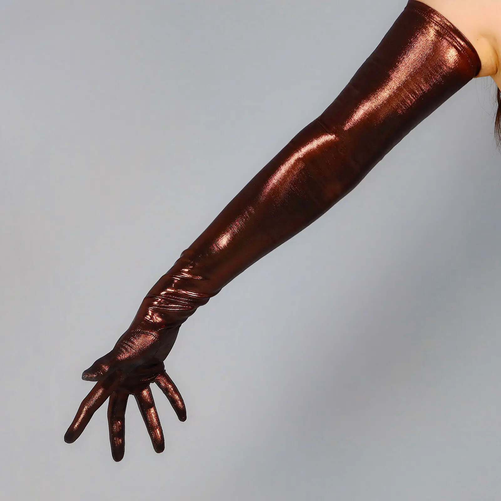 Кофейно-коричневые перчатки GLOVES, 28 дюймов (70 см), очень длинные, с эффектом жидкого металлического золотого блеска, тонкие, эластичные, для модных сценических костюмов, вечерних мероприятий, оперных представлений
Кофейно-коричневые перчатки GLOVES, 28 дюймов (70 см), очень длинные, с эффектом жидкого металлического золотого блеска, тонкие, эластичные, для модных сценических костюмов, вечерних мероприятий, оперных представлений