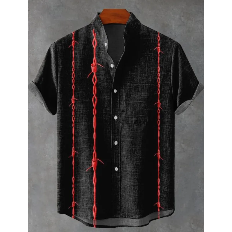 Men's Retro Linen Shirt Summer Cool Comfortable Short Sleeve Japanese Elegant Art Pattern Printed Button-Up Top
Men's Retro Linen Shirt Summer Cool Comfortable Short Sleeve Japanese Elegant Art Pattern Printed Button-Up Top