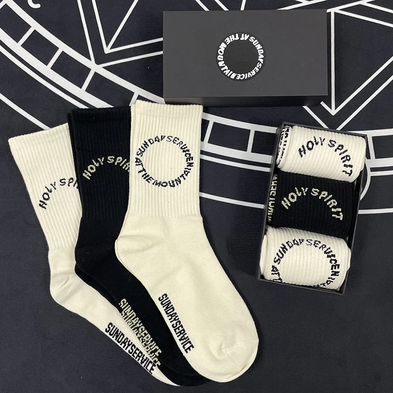 Kanye Sunday Service Boxed Long Sos ex Mid-Calf Sports Faion Cotton Sweat Absorbent Couple Sos Tee Pair Set
Kanye Sunday Service Boxed Long Sos ex Mid-Calf Sports Faion Cotton Sweat Absorbent Couple Sos Tee Pair Set