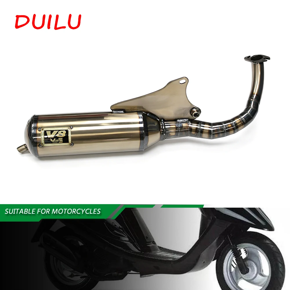 V8 Full Exhaust System Motorcycle V8 Exhaust Pipe Modified Racing For JOG2 JOG90 JOG50 JOG 2T For DIO ZX Poche Scooter Exhaust
V8 Full Exhaust System Motorcycle V8 Exhaust Pipe Modified Racing For JOG2 JOG90 JOG50 JOG 2T For DIO ZX Poche Scooter Exhaust