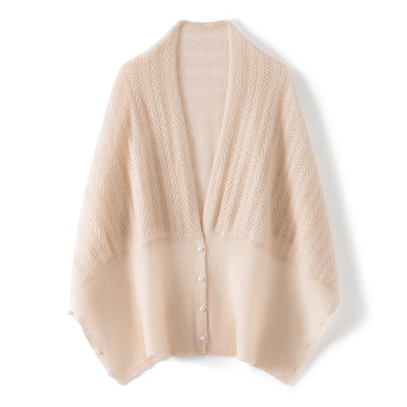 Высококачественная шаль, кардиган из 100% чистого кашемира для женщин, полый тонкий шарф на плечо, многофункциональная вязаная верхняя одежда двойного назначения
Высококачественная шаль, кардиган из 100% чистого кашемира для женщин, полый тонкий шарф на плечо, многофункциональная вязаная верхняя одежда двойного назначения