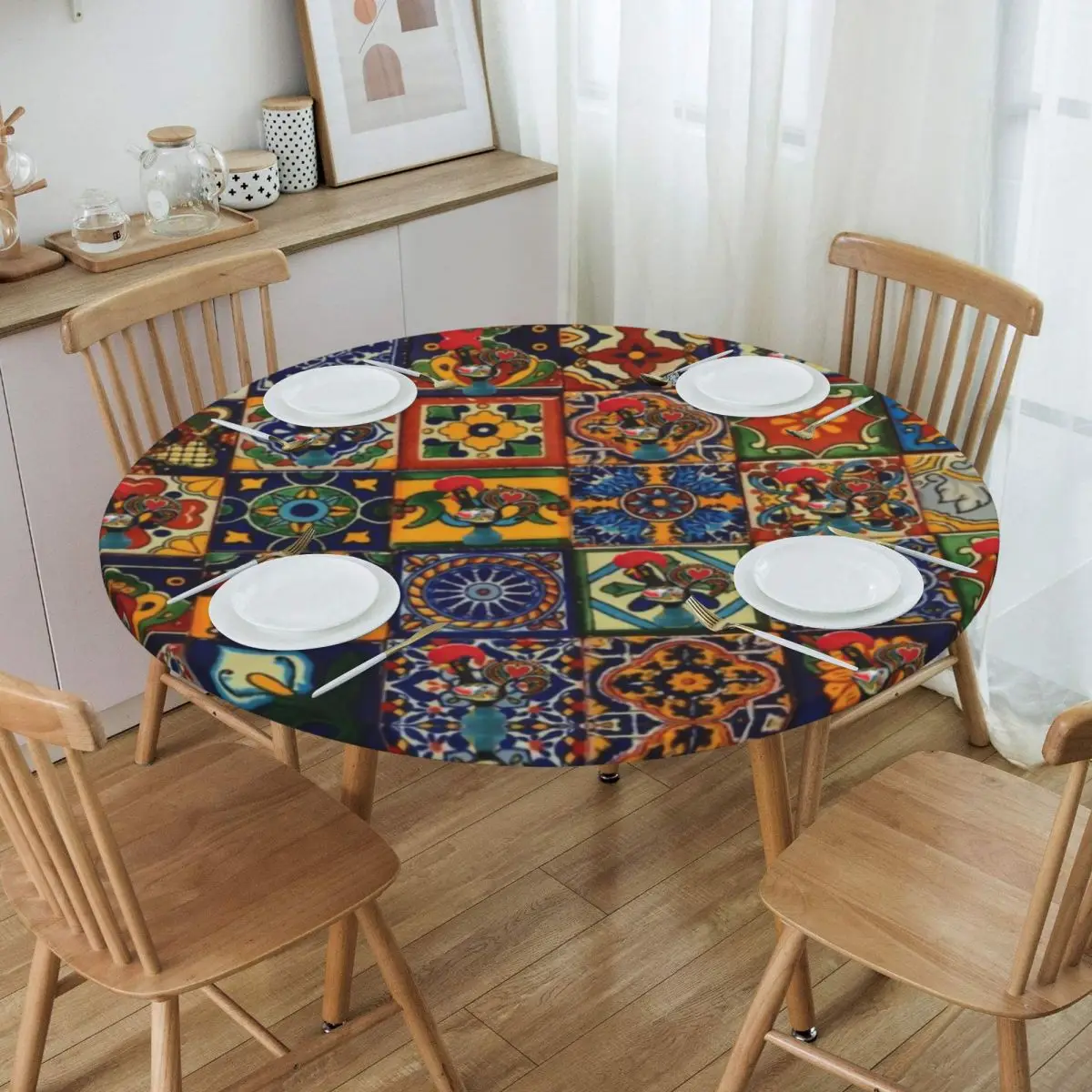 Round Round Table Cloth Tablecloth Fit 40"-44" Elastic Edge Table Cloth Portuguese Art Table Covers
Round Round Table Cloth Tablecloth Fit 40"-44" Elastic Edge Table Cloth Portuguese Art Table Covers