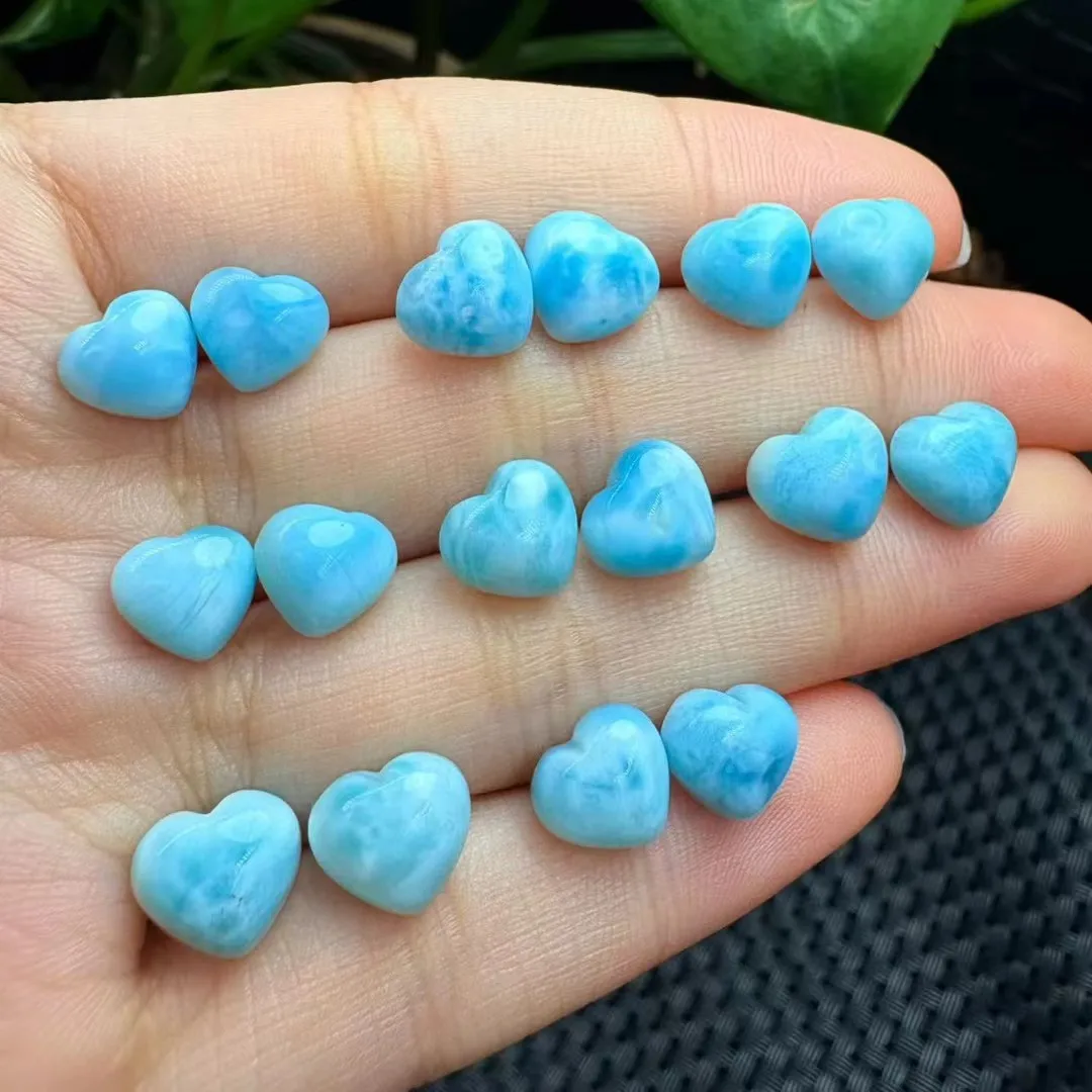 1Pair Fengbaowu Natural Stone Dominican Republic Larimar Heart Earring Stud 925 Sterling Silver 8-10MM Heart Jewelry Gift Women
1Pair Fengbaowu Natural Stone Dominican Republic Larimar Heart Earring Stud 925 Sterling Silver 8-10MM Heart Jewelry Gift Women