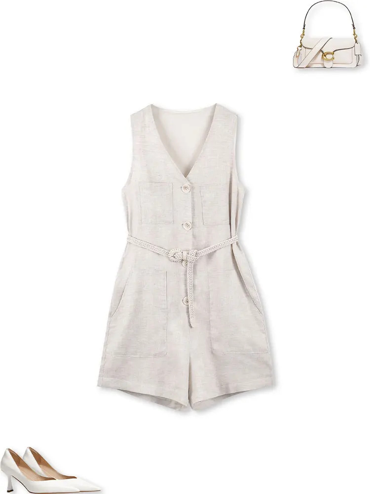 Летний льняной комбинезон с широкими штанинами и поясом, V-образный вырез, для женщин, маленький размер, цельный костюм для повседневной носки
Летний льняной комбинезон с широкими штанинами и поясом, V-образный вырез, для женщин, маленький размер, цельный костюм для повседневной носки