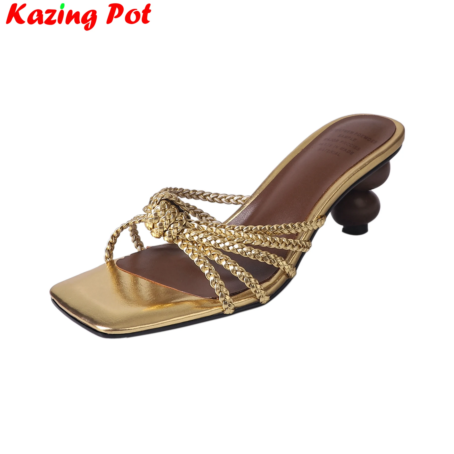 Krazing Pot Big Size 41 Comfort Summer Shoes High Heels Slingback Mules Dating Casual Elegant Party Runway Modern Women Sandals
Krazing Pot Big Size 41 Comfort Summer Shoes High Heels Slingback Mules Dating Casual Elegant Party Runway Modern Women Sandals