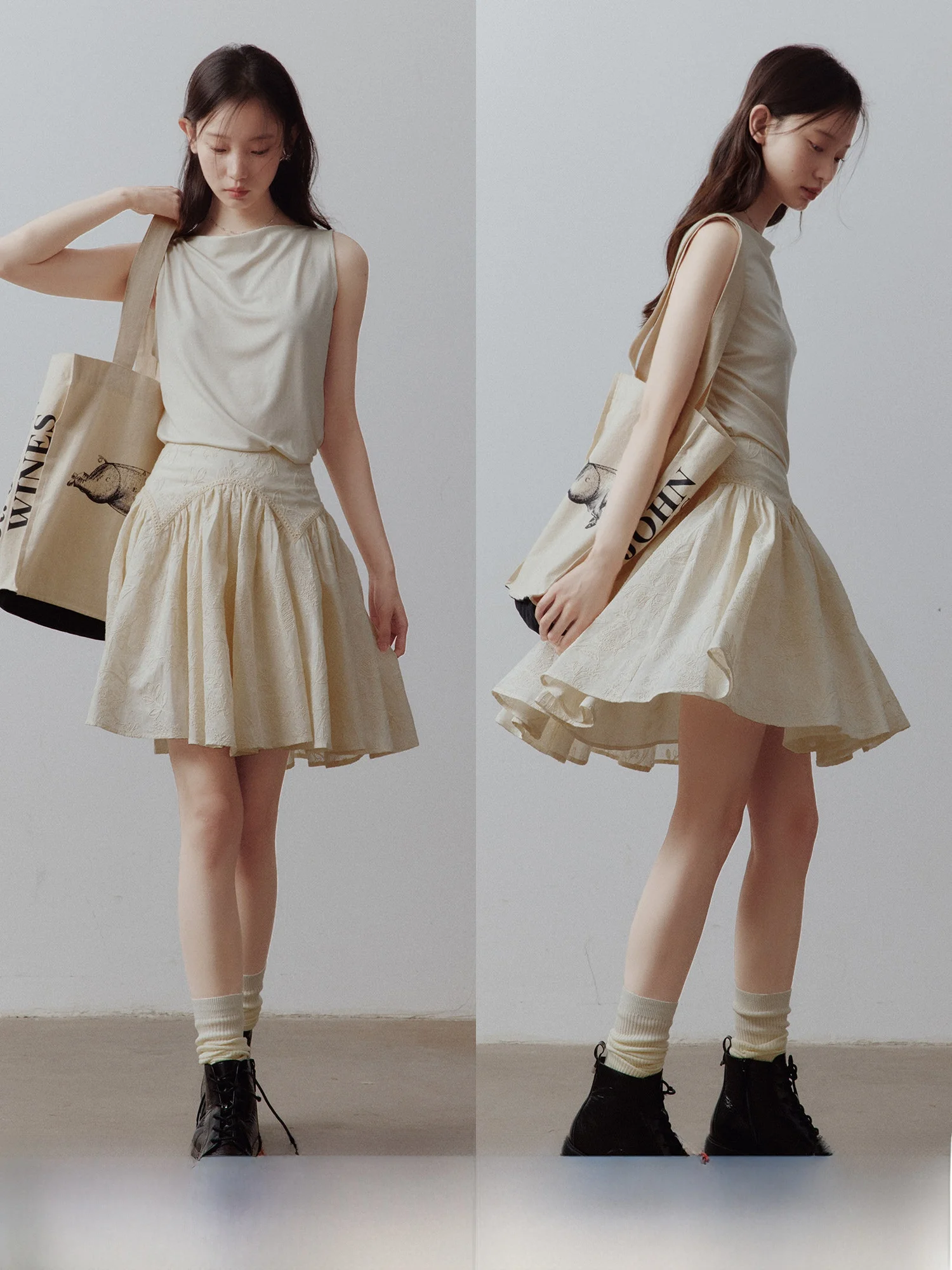 Fussed Roman Theme Park Heavyweight Cotton Embroidered A-Line Skirt Natural Dye Multi-Layered Texture Girls Skirt
Fussed Roman Theme Park Heavyweight Cotton Embroidered A-Line Skirt Natural Dye Multi-Layered Texture Girls Skirt