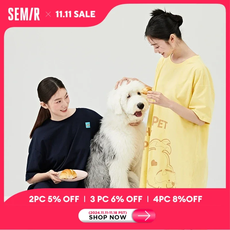 Semir Pajama Dress Women Cotton Printing Lovely Loose Short Sleeve Cartoon Casual Pajama Home Girls Autumn Home Dress
Semir Pajama Dress Women Cotton Printing Lovely Loose Short Sleeve Cartoon Casual Pajama Home Girls Autumn Home Dress