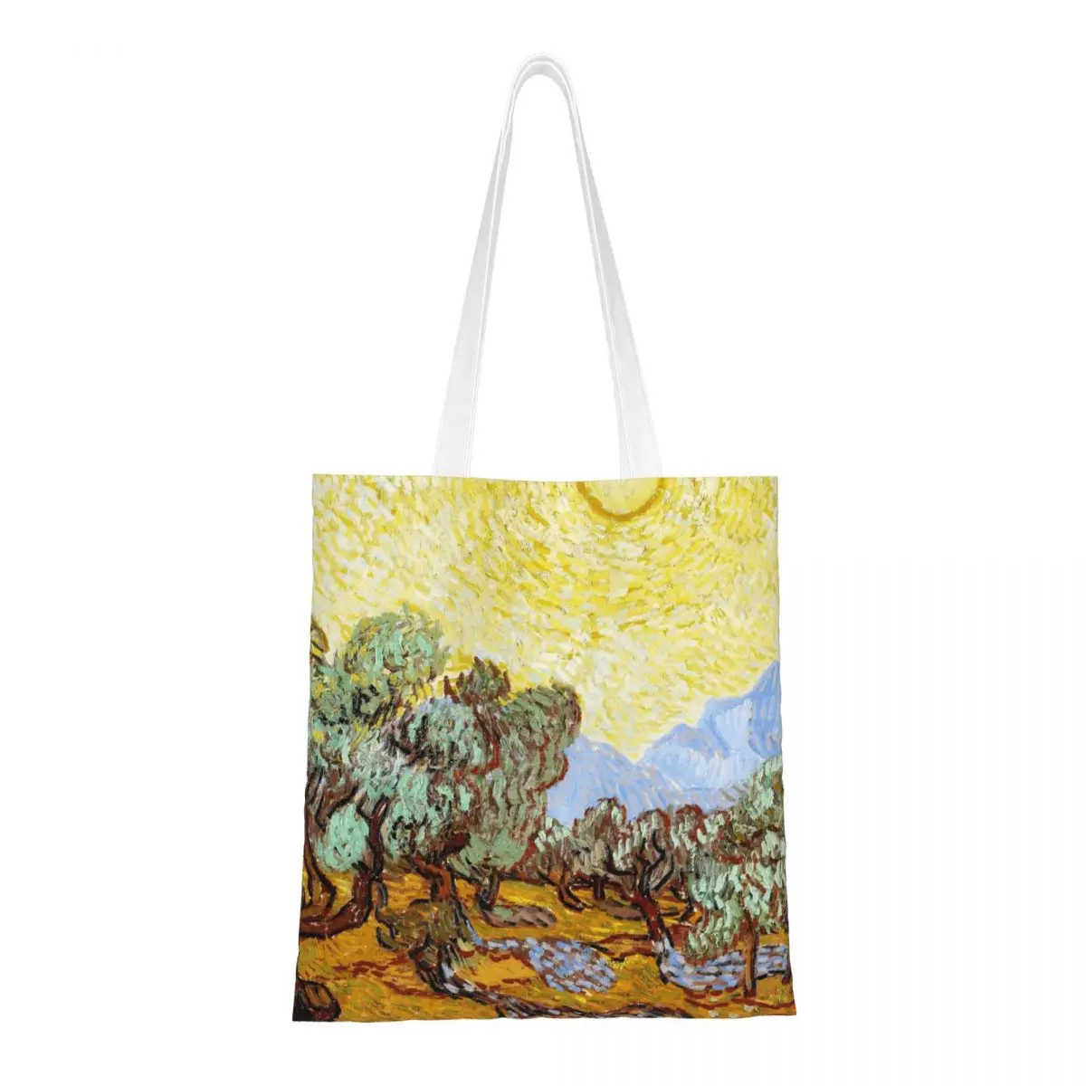 Van Gogh Canvas Tote Bag Reusable Unique Design Olive Trees with Yellow Sky and Sun Grocery Bags for Unisex
Van Gogh Canvas Tote Bag Reusable Unique Design Olive Trees with Yellow Sky and Sun Grocery Bags for Unisex