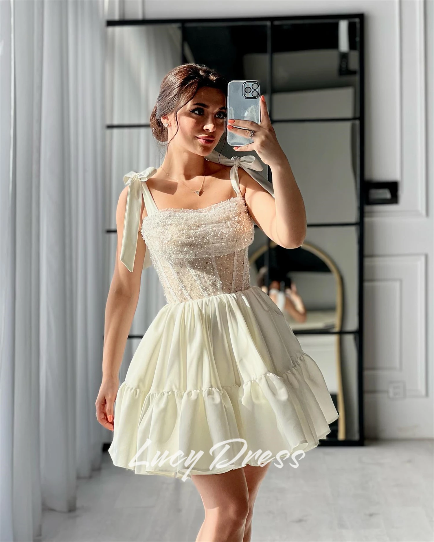 Lucy Customized Evening Dresses Luxury Prom Dress Wedding Party Dress Short Skirt new in dresses birthday dress Wedding Dress
Lucy Customized Evening Dresses Luxury Prom Dress Wedding Party Dress Short Skirt new in dresses birthday dress Wedding Dress