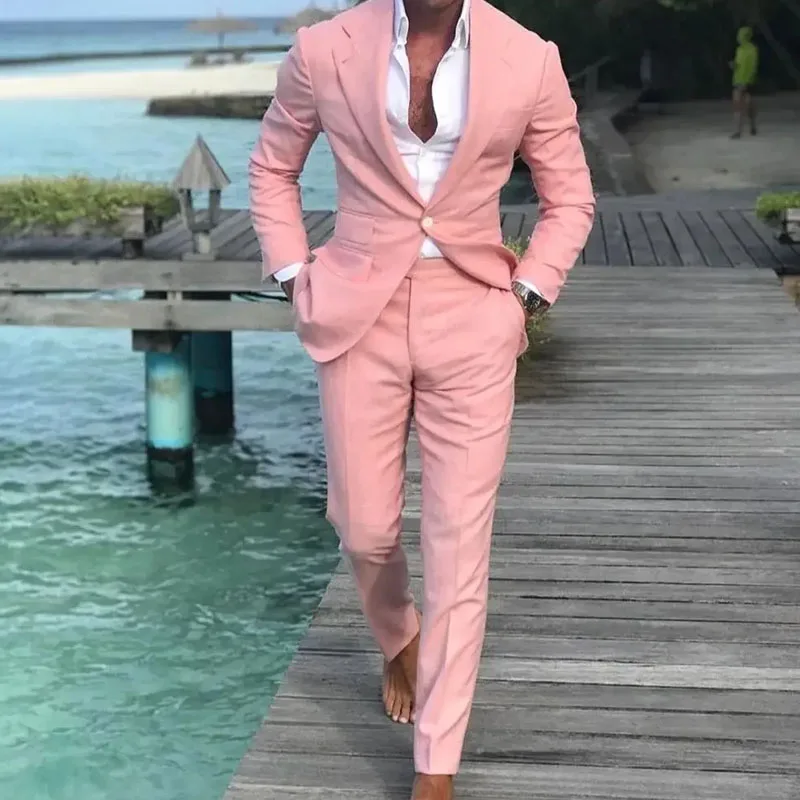 complete suit man Designs Summer Beach Men Suits Pink Suits For Wedding dresses Ball Slim Fit Groom Best Men Male Suit 2 Pieces
complete suit man Designs Summer Beach Men Suits Pink Suits For Wedding dresses Ball Slim Fit Groom Best Men Male Suit 2 Pieces