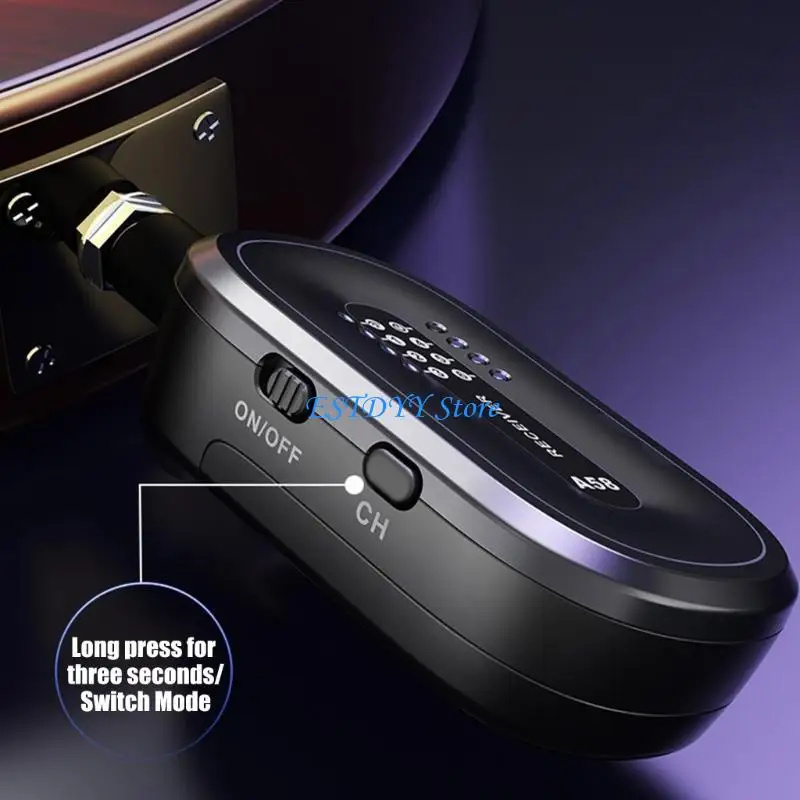 G6DE Professional Wireless Guitar System Plastic Texture for Musicians with Real Time Performances and Multi Channel Support
G6DE Professional Wireless Guitar System Plastic Texture for Musicians with Real Time Performances and Multi Channel Support