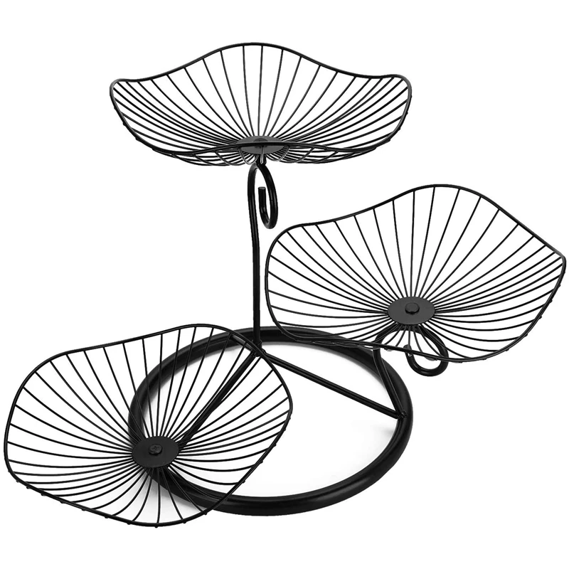 HOT-3-Tier Fruit Basket Stand Decorative Iron Fruit Bowl,Metal Wire Fruit Holder Storage Trays Countertop Holder
HOT-3-Tier Fruit Basket Stand Decorative Iron Fruit Bowl,Metal Wire Fruit Holder Storage Trays Countertop Holder