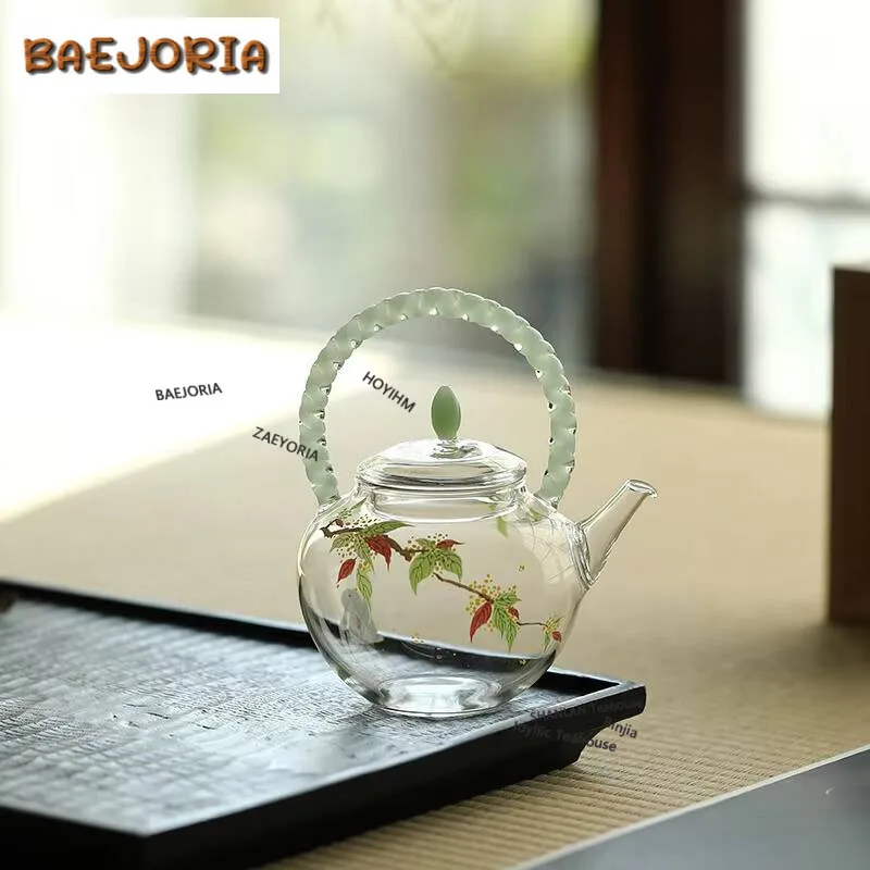 200ml Osmanthus Lifting Handle Glass Teapot Zen Tea Infuser Pot Household Tea Maker Kettle With Strainer Teaware Supplies Craft
200ml Osmanthus Lifting Handle Glass Teapot Zen Tea Infuser Pot Household Tea Maker Kettle With Strainer Teaware Supplies Craft