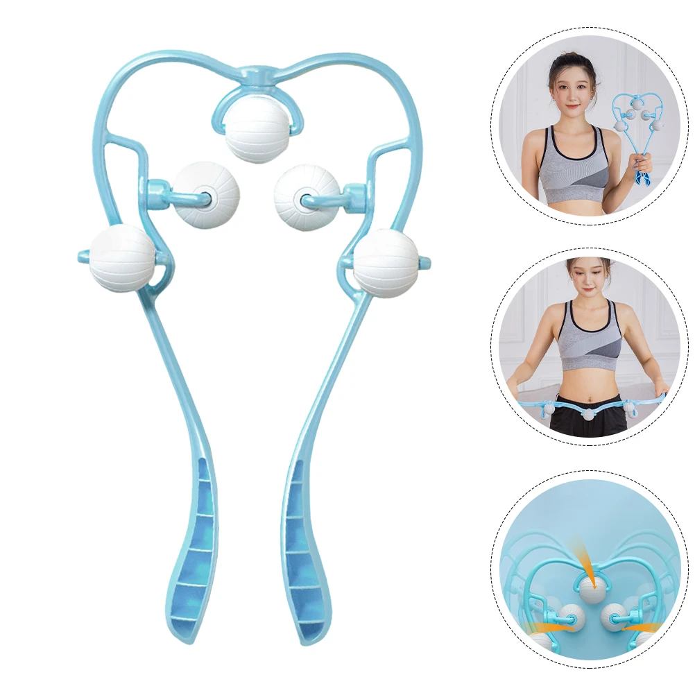 Cervical Vertebra Massage Instrument Manual Roller Spine Tool TPR Portable Neck Massager Lightweight Practical Durable Long Term 
Cervical Vertebra Massage Instrument Manual Roller Spine Tool TPR Portable Neck Massager Lightweight Practical Durable Long Term