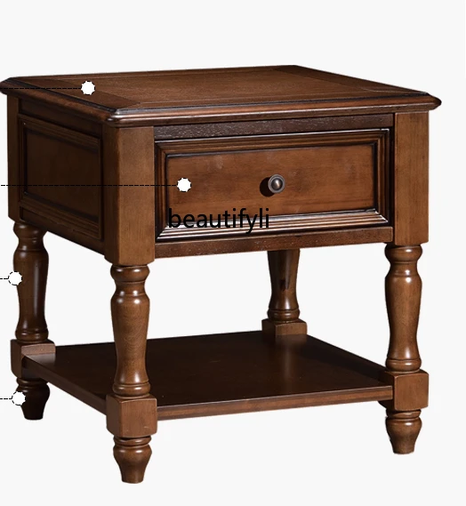 European Style Solid Wood Square Table American Country Drawer Side Cabinet Sofa Tea Side Table Living Room Furniture
European Style Solid Wood Square Table American Country Drawer Side Cabinet Sofa Tea Side Table Living Room Furniture