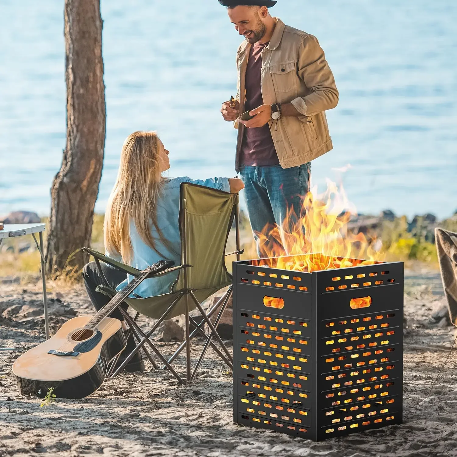 Outside Paper Leaf Trash Wood Burn Barrel 30 Inch 63 Gallon Ultra Thick Burn Drum for Yard Waste Incinerator Barrel Burn Cage 
Outside Paper Leaf Trash Wood Burn Barrel 30 Inch 63 Gallon Ultra Thick Burn Drum for Yard Waste Incinerator Barrel Burn Cage