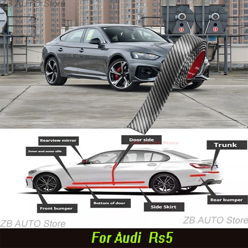 For Audi Rs5 Strong adhesive bumper strip, front and rear lip side skirts, collision and scratch resistant, suitable
For Audi Rs5 Strong adhesive bumper strip, front and rear lip side skirts, collision and scratch resistant, suitable