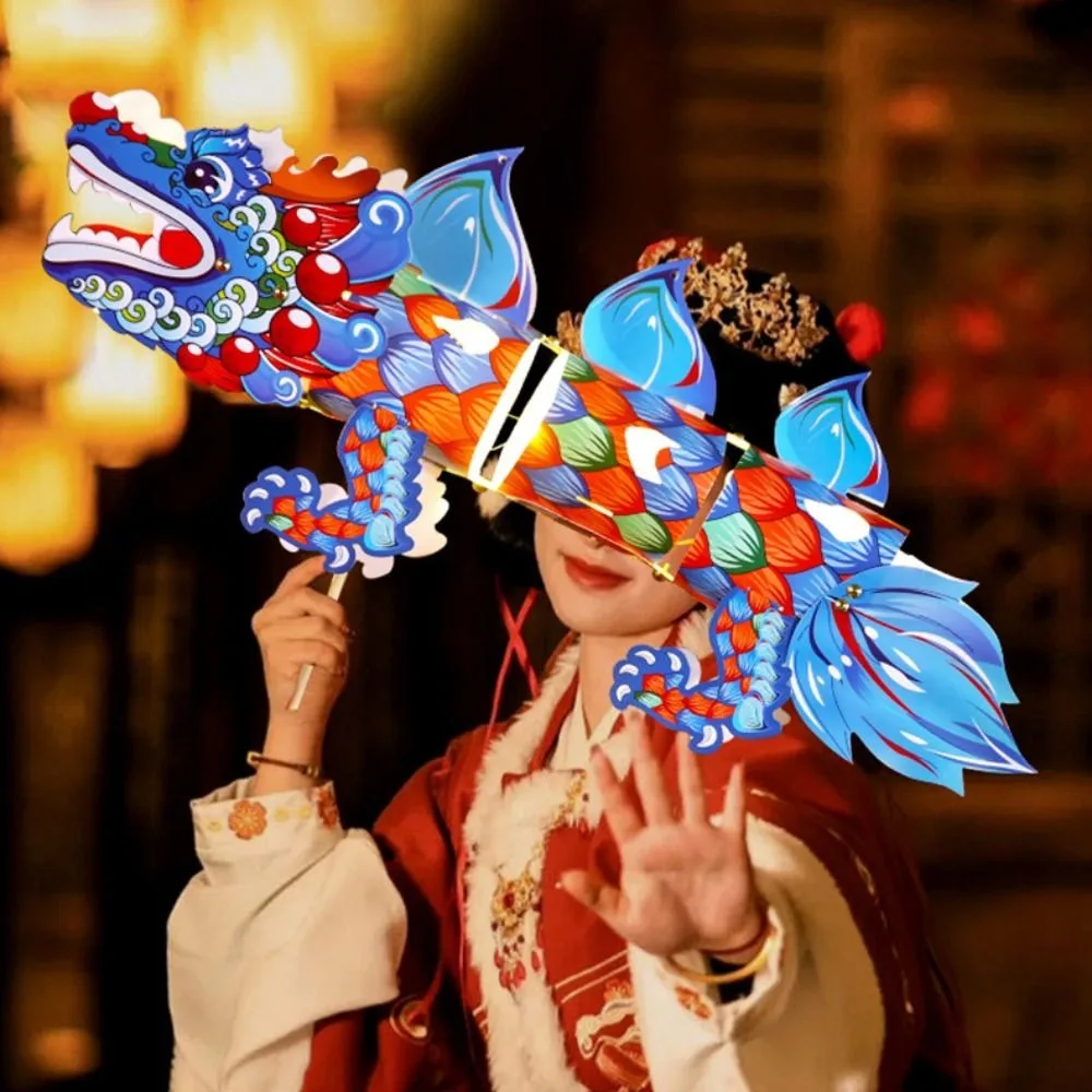 Luminous Mid-Autumn Dragon Dance Lantern DIY Craft Cartoon Chinese Style Dragon Lamp Portable Creativity Handheld Dragon Lantern
Luminous Mid-Autumn Dragon Dance Lantern DIY Craft Cartoon Chinese Style Dragon Lamp Portable Creativity Handheld Dragon Lantern