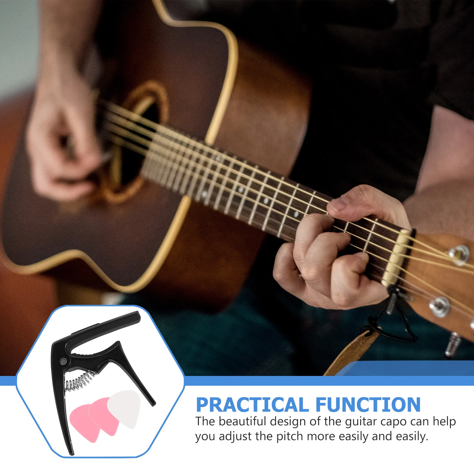 For Electric Acoustic Ukulele Tuner Accessories Set Picks Sturdy Metal Lightweight Portable Clamp Tuning Clip Capo Classical
For Electric Acoustic Ukulele Tuner Accessories Set Picks Sturdy Metal Lightweight Portable Clamp Tuning Clip Capo Classical