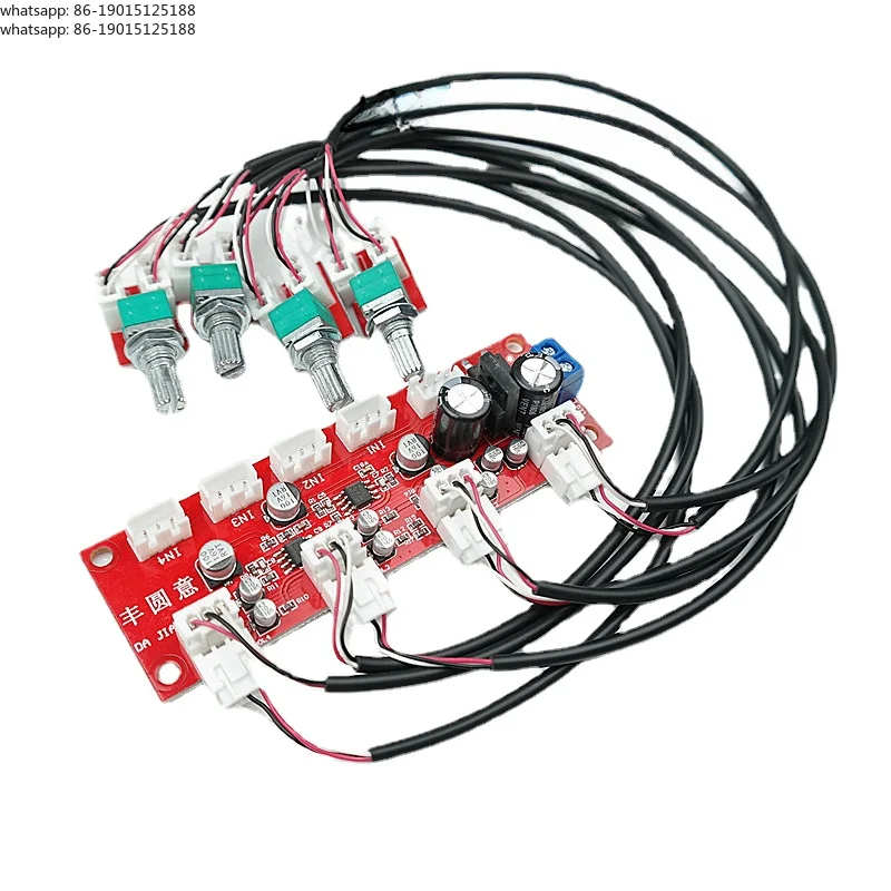 NE5532 4 Way Input Mixer Preamp Hifi Stereo Audio Signal Pre-amplifier Audio Volume Control Tone Preamp DIY Home Theater
NE5532 4 Way Input Mixer Preamp Hifi Stereo Audio Signal Pre-amplifier Audio Volume Control Tone Preamp DIY Home Theater