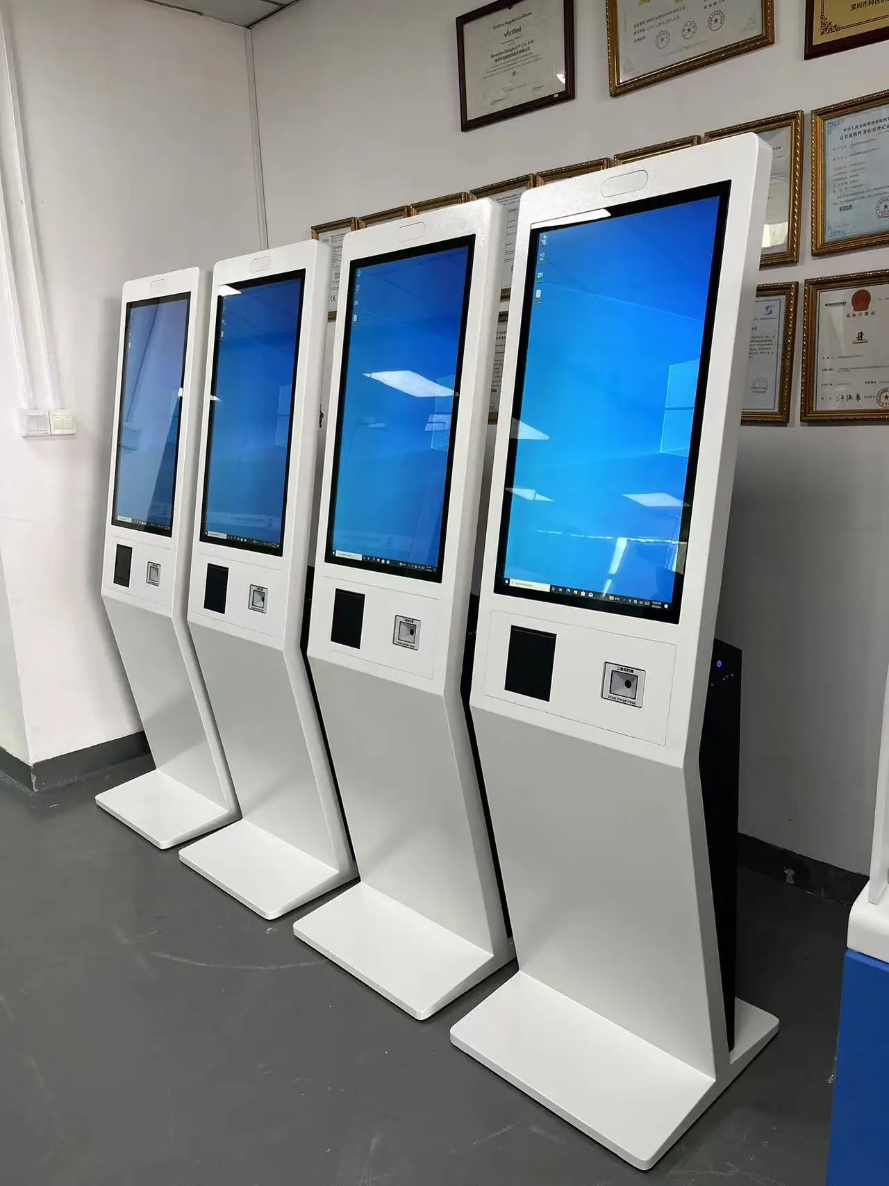 Capacitive Touch 10 Point Self-service Terminal Payment Kiosk RFID Scanner SDK Function Floor Hunghui Vertical 27 Inch
Capacitive Touch 10 Point Self-service Terminal Payment Kiosk RFID Scanner SDK Function Floor Hunghui Vertical 27 Inch