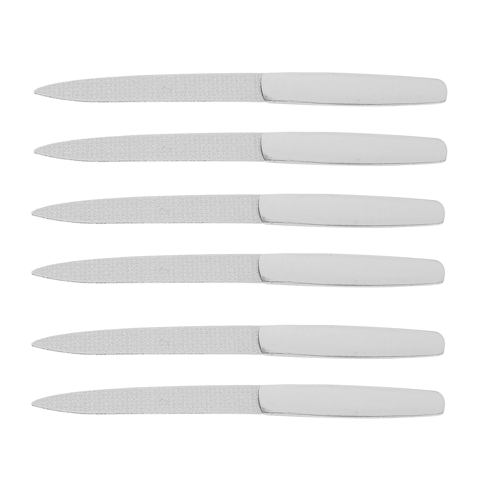 6pcs Stainless Steel Files Portable Manicure Tools Durable Trimmers Precision Filing Shaping Care Buffers Household Nail Art
6pcs Stainless Steel Files Portable Manicure Tools Durable Trimmers Precision Filing Shaping Care Buffers Household Nail Art