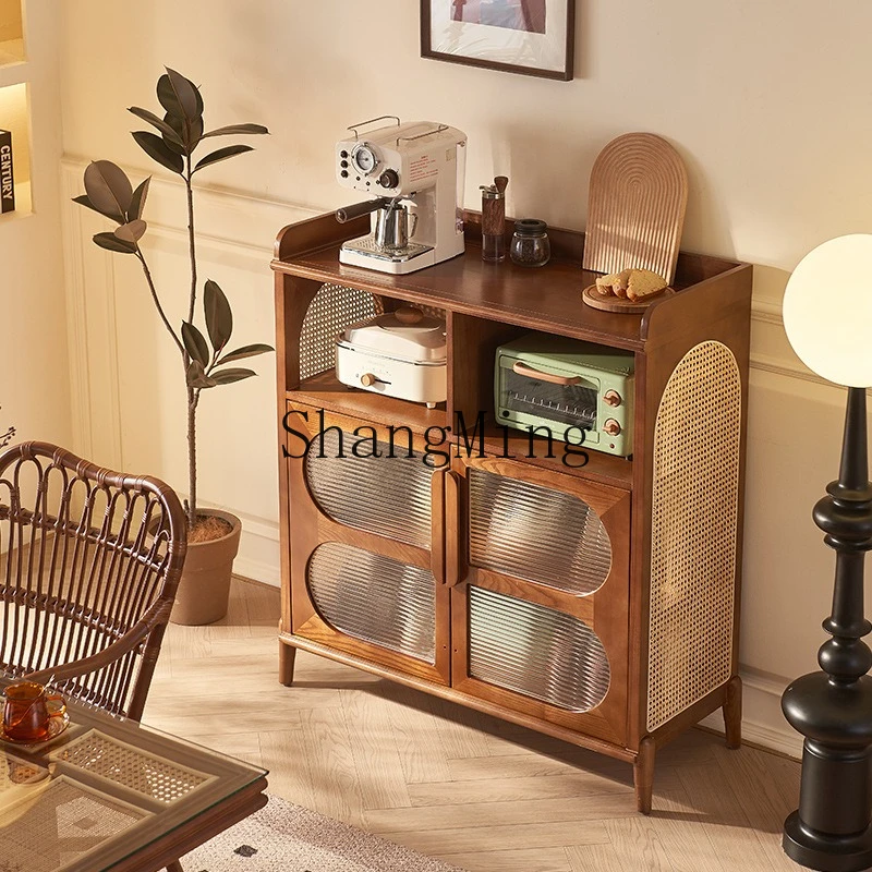 ZYY solid wood rattan dining side cabinet, living room medieval wabi-sabi wind entrance double door tea storage cabinet
ZYY solid wood rattan dining side cabinet, living room medieval wabi-sabi wind entrance double door tea storage cabinet