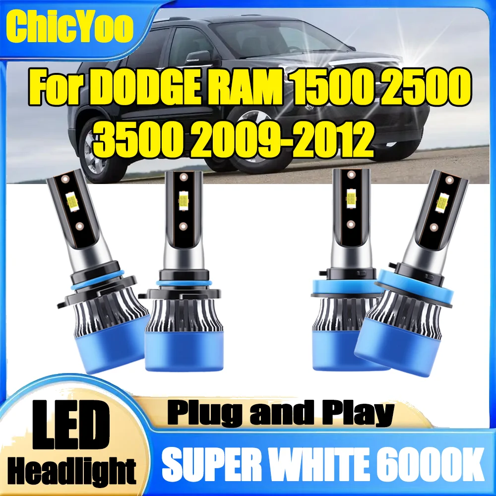 9005 H11 Светодиодные фары дальнего и ближнего света 12 В 6000 К Супер яркие автоматические фары CSP для DODGE RAM 1500 2500 3500 2009-2012
9005 H11 Светодиодные фары дальнего и ближнего света 12 В 6000 К Супер яркие автоматические фары CSP для DODGE RAM 1500 2500 3500 2009-2012