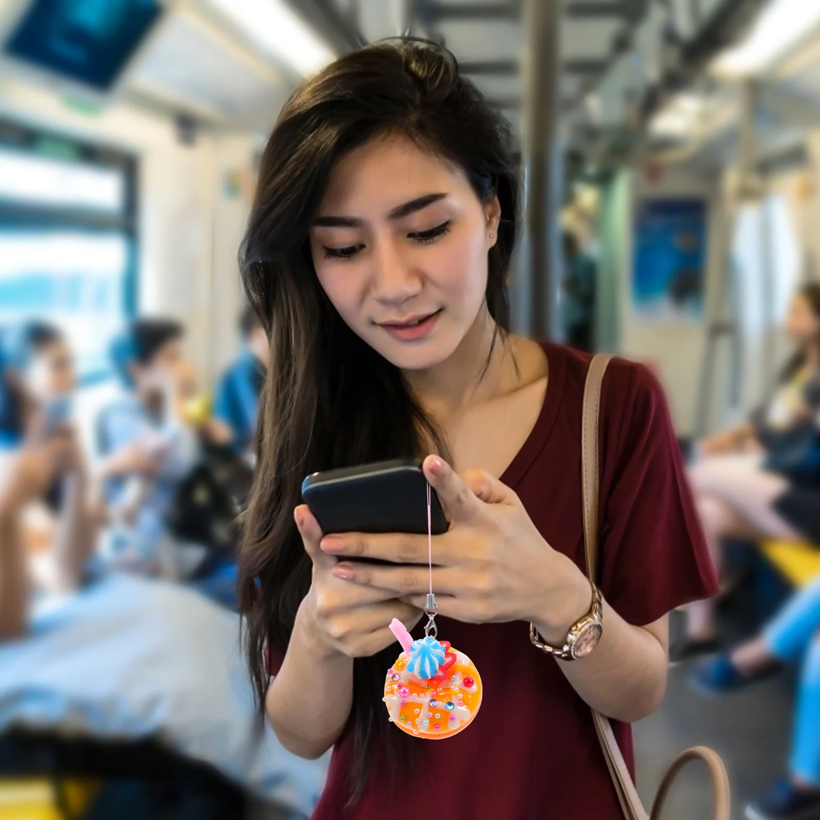 5Pcs Donut Phone Charms Cute Cream Dessert Pendant Mobile Phone Bag Hanging Accessories Trendy Purse Charms Purse Charm
5Pcs Donut Phone Charms Cute Cream Dessert Pendant Mobile Phone Bag Hanging Accessories Trendy Purse Charms Purse Charm