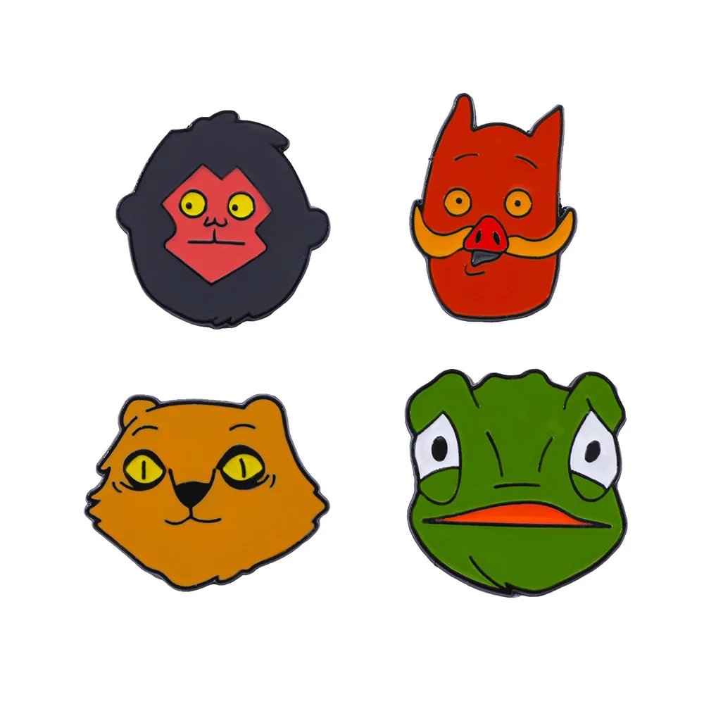 1set Cute Cartoon Creative Personality Langlang Mountain Little Monster Metal Badge Frog Wild Boar Monkey Alloy Brooch Accessory
1set Cute Cartoon Creative Personality Langlang Mountain Little Monster Metal Badge Frog Wild Boar Monkey Alloy Brooch Accessory