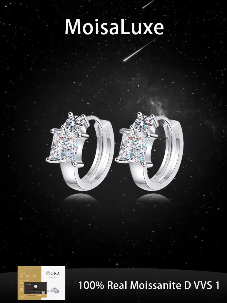 MoisaLuxe Official Store GRA Moissanite Plata Sterling 925 Silver Jewelry Simple Earrings Day Gifts for Women To Wear
MoisaLuxe Official Store GRA Moissanite Plata Sterling 925 Silver Jewelry Simple Earrings Day Gifts for Women To Wear