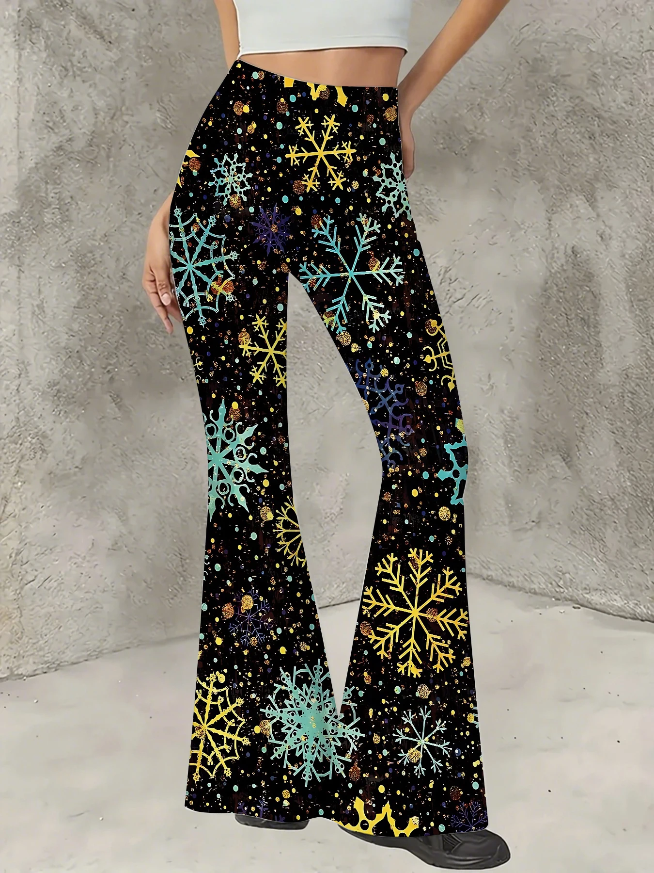 Women's Striped Print Flare Pants Loose Fit Knit Wide Leg Bell Bottom Trousers
Women's Striped Print Flare Pants Loose Fit Knit Wide Leg Bell Bottom Trousers