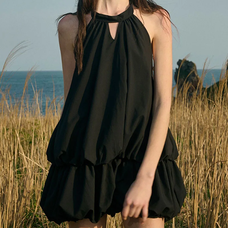 Hot Girls Halter Hollow Mini Dress 2024 Fashion Solid Backless High Street Folds Dress Elegant Women Off Shoulder Party Dress
Hot Girls Halter Hollow Mini Dress 2024 Fashion Solid Backless High Street Folds Dress Elegant Women Off Shoulder Party Dress