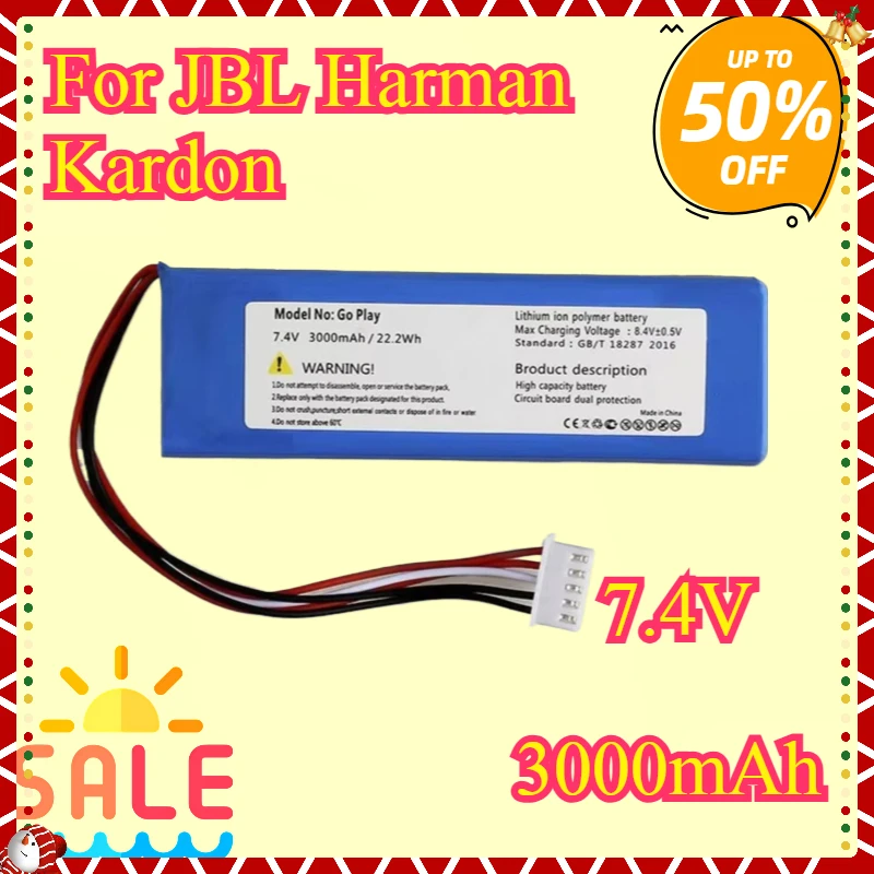 New Replacement Battery GSP1029102 01 3000mAh For Harman Kardon Go-play Bluetooth Speaker Batteries
New Replacement Battery GSP1029102 01 3000mAh For Harman Kardon Go-play Bluetooth Speaker Batteries