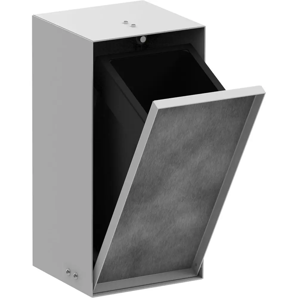XtraStoris Rock Reced Trash Bin with Shel & Tileable Door 10-inch Waste Bin in Matte White, 56063700
XtraStoris Rock Reced Trash Bin with Shel & Tileable Door 10-inch Waste Bin in Matte White, 56063700