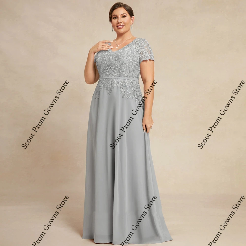 Silver Scoop Mother of Bride Dresses Short Sleeve Wedding Party Dresses for Women 2025 Summer New Chiffon Beach Robe De Soirée
Silver Scoop Mother of Bride Dresses Short Sleeve Wedding Party Dresses for Women 2025 Summer New Chiffon Beach Robe De Soirée