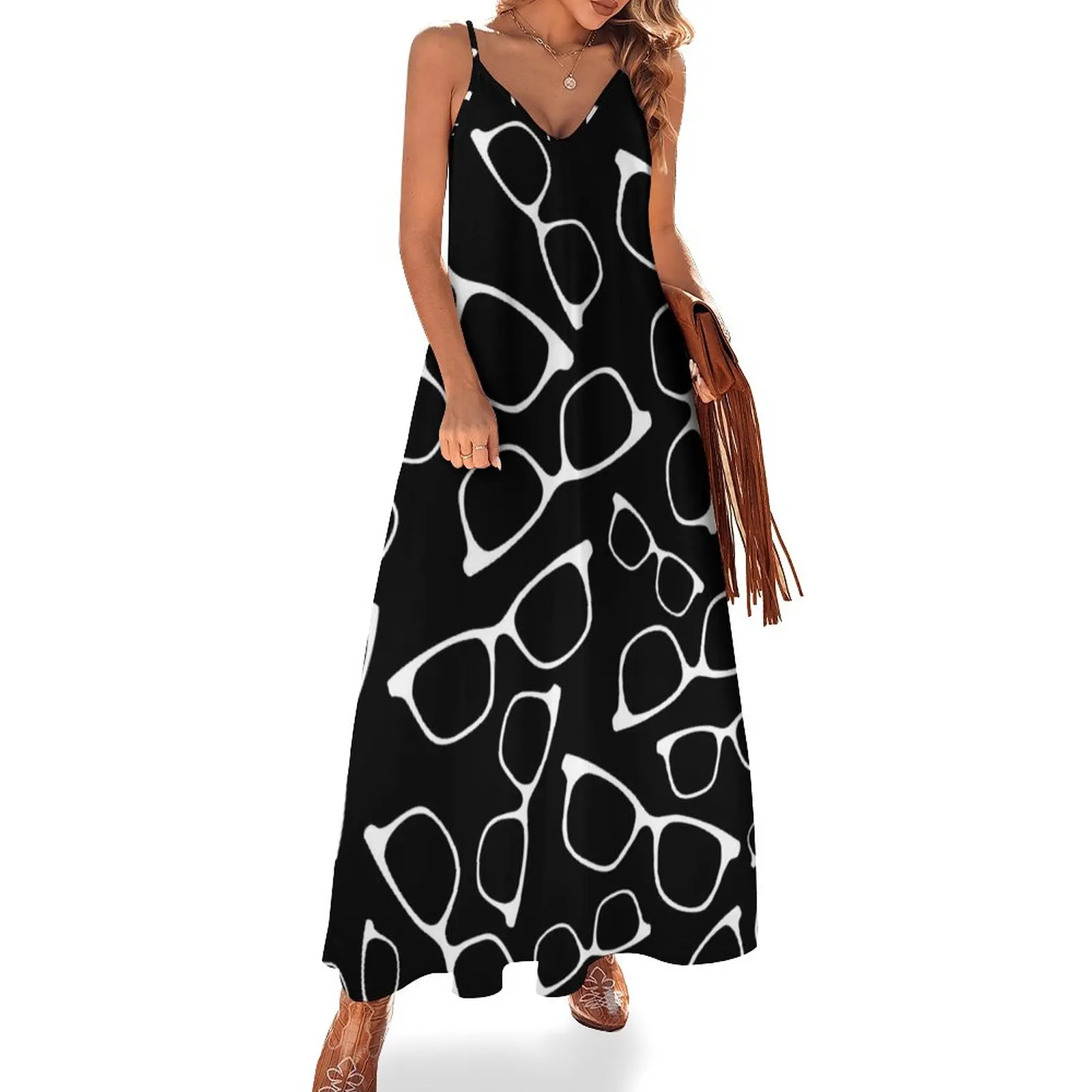 Glasses Pattern Sleeveless Dress elegant and pretty women's dresses prom dresses
Glasses Pattern Sleeveless Dress elegant and pretty women's dresses prom dresses